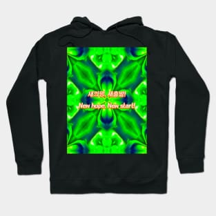 Curtain of light Aurora pattern. Hoodie